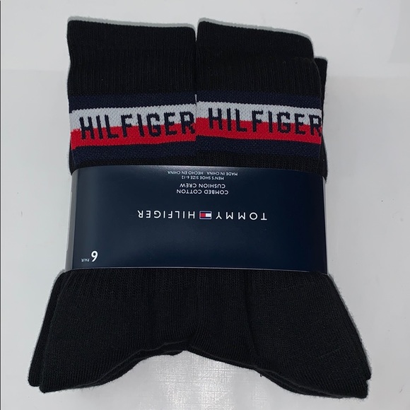 Tommy Hilfiger Cotton Cushion Crew Socks 6-Pair - Picture 7 of 16
